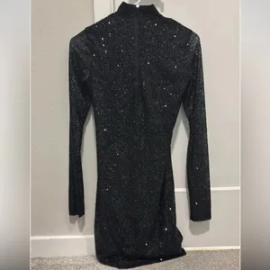 GB gBlack Long-Sleeve Sparkle Dress thumbnail 3
