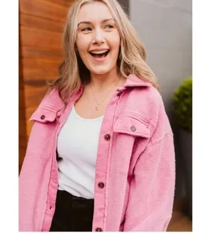 FREE PEOPLE We the Free Ruby Jacket in Pink Envy Size Small thumbnail 13
