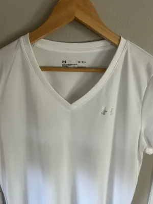 Under Armour hot gear white tee thumbnail 4