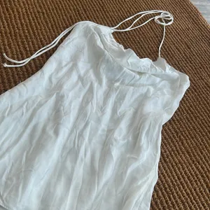 Zara‎ White Flowy Halter Tie Up Dress thumbnail 2