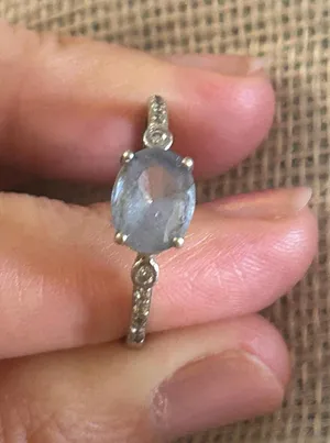 Lot a394 ring size 10 nvc 925 sterling silver thumbnail 1