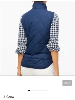 J. Crew Excursion quilted Down Fill Puffer Quilted Vest thumbnail 2