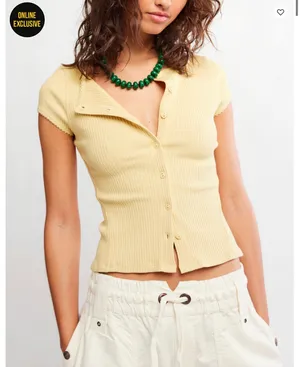 Free People Button-Up Top thumbnail 1