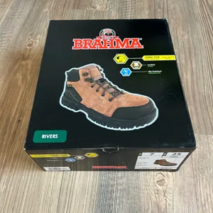 NEW Steel Toe Brahma Working Boots Brown Size 7 thumbnail 8