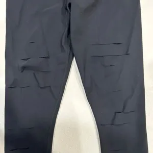 Alo Yoga High Waist Slash Leggings XS Black Cutout Detail thumbnail 4
