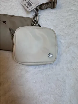 Dual pouch sling bag in beige by Lululemon thumbnail 2