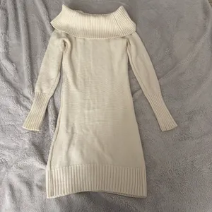 Bebe Off the Shoulder Cable Knit Sweater Dress thumbnail 2