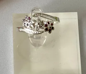 Floral Ring, Size 8 Silver thumbnail 2