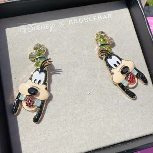 1 pc Disney X BAUBLEBAR Minnie Mouse Pluto Goofy diamond drop earring w/ box 🎁 thumbnail 10