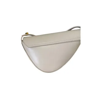Zara Cream Asymmetric Crossbody Bag Sculptural Minimalist Half Moon Purse EUC thumbnail 9