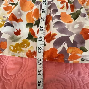 SHEIN Orange Floral Ruffle Mini Dress thumbnail 9