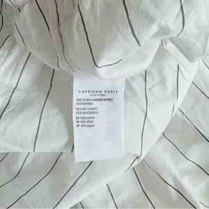 American Eagle Outfitters White Pinstripe Boxer Lounge Pants Medium thumbnail 5