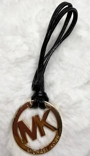 Michael Kors Black key fob bag charm thumbnail 1