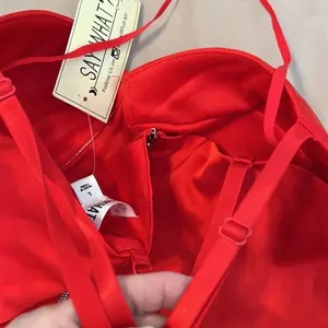 NWT Say what? Red size large zip back adjustable spaghetti strap camisole thumbnail 7