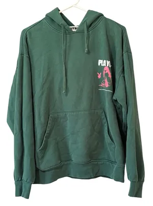 Playboy By Pacsun Women Size Medium Long Sleeve Hoodie Graphic Print Sexy Casual thumbnail 1