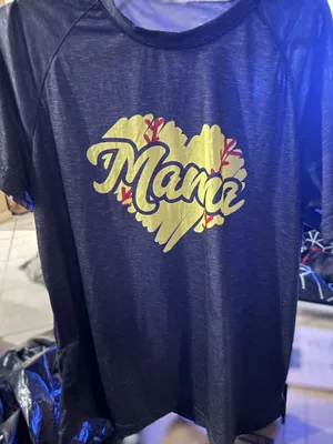 Mama Softball Baseball T-shirt W 2XL thumbnail 1
