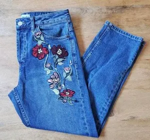 Topshop Embroidered Jeans thumbnail 1