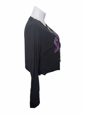 VS Pink NCAA University of Florida Gators Crop Zip Long Sleeve Tee Size Large thumbnail 2