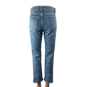 COS Women's Blue Slim Straight Ankle Medium Wash High Rise Denim Jeans Size 25 thumbnail 2