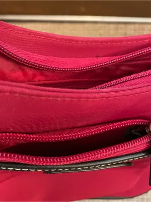 Y2K Kenneth Cole Reaction Shoulder Bag Purse Maroon Black thumbnail 7