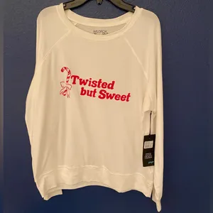 Wildfox Twisted but Sweet Christmas Intimates Set Women’s Red & White Size XS thumbnail 5