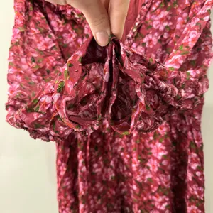 Sachin & Babi Size 10 Ronnie Printed Floral Ruffle‎ Dress thumbnail 7