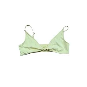 LA Hearts Pacsun yellow ribbed knotted bikini top medium thumbnail 2