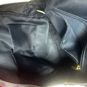 Navy Blue Nylon Gold Tone Hardware Mini Everyday Travel Bag Backpack thumbnail 10