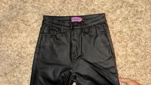 Edikted Pants Leather Flare thumbnail 6