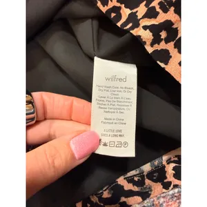 Aritzia Wilfred Isabelle Leopard Print Slip Dress Mini Tan Black Size 10 thumbnail 13