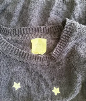 Harper Heritage Americana Embroidered Navy Stars Sweater thumbnail 3