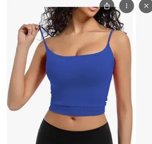 Blue Women's Strappy Top exercise cobalt blue size M Size M thumbnail 1