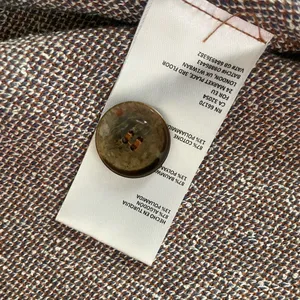 NWT Urban Outfitters Size M Brown and White Pinstriped asymmetrical mini skirt thumbnail 11