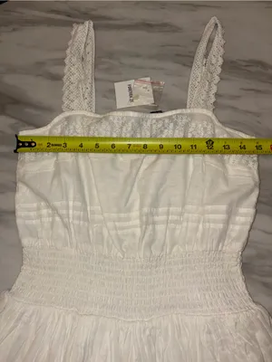Forever 21 White Crochet Tiered Sun Mini Dress - NWT thumbnail 6