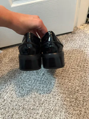 Leather Loafers Black Size 9.5 thumbnail 4