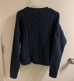Navy Knit Sweater thumbnail 2