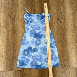 See You Monday Blue Floral Mini Dress Y2K Style Sz XS Going Out‎ Party Wedding thumbnail 2