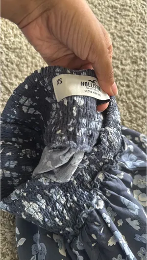 Hollister Flowy Navy Floral Skirt thumbnail 3