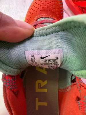 Nike Kids' Red and Neon Green Trail Sneakers thumbnail 10