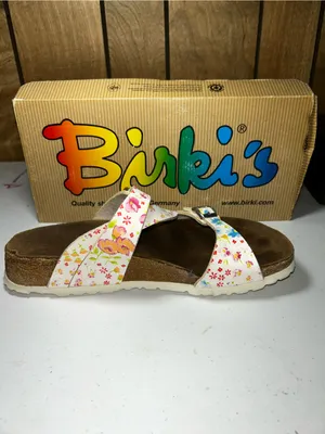 Birlos by Birkenstock Salina Magic Flower Sandals White Floral EU 39 US 8-8.5 Co thumbnail 2
