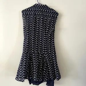J. Crew Blue White Mini Eyelet Shirt Classic Dress NWT Size 10 thumbnail 5