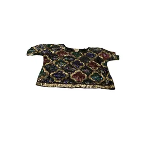 S N F‎ Silk Sequin Medallion Top And Shorts Size Medium thumbnail 2