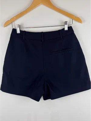 Zara Women’s Black High Waisted Tailored Shorts Size S Minimalist Office Chic thumbnail 6