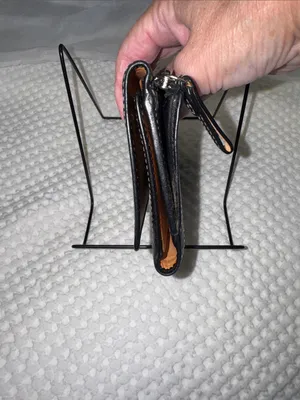 Coach Black Leather Buckle Continental Wallet- Vintage thumbnail 4