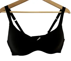 PINK Victoria's Secret black lightly lined bra women's size L adjustable thumbnail 1