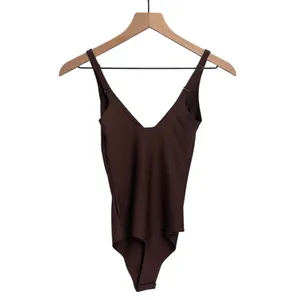 Skims Body Plunge unlined Bodysuit medium Cocoa New with tags thumbnail 5