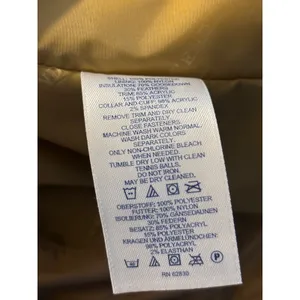 Lands End Tan‎ Quilted Puffer Jacket with Detachable Hood Petite Large 14-16 thumbnail 9