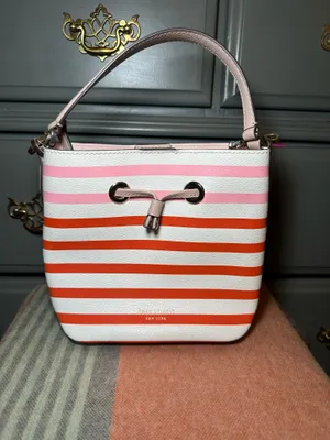Kate spade New York Eva stripe small bucket bag thumbnail 7