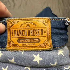 Ranch Dress’n Blue Boot Cut Jeans with American Flag Detail thumbnail 3
