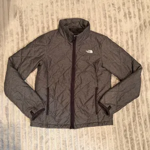 The North Face Womens Jester Quilted Jacket Grey Full Zip Puffer Small‎ Heather thumbnail 2